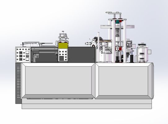 コーヒーと紅茶の加工のための完全自動使い捨て紙カップ製造機械 紙を折りたたむ機械 1700 kg