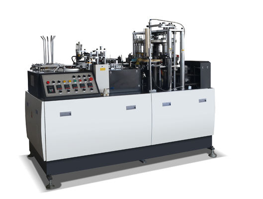ガス源 0.5-0.8MPa 完全自動 4kw 紙カップ 製造 マシン 使い捨てコーヒーカップ 65-85 PCS/Min