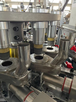 二重壁紙茶杯生産機械 4kw 100-110 Pcs/Min 高速紙カップ製造とガス源 0.5-0.8MPa