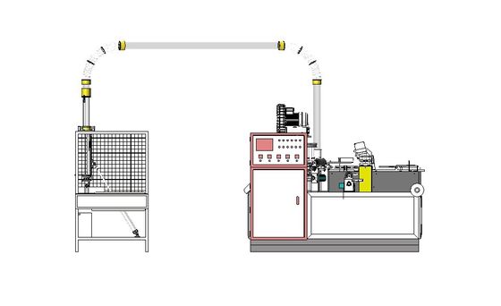 完全に自動紙カップとプレートを作るマシンと外部のサイズ 2130mm*1350mm*1900mm