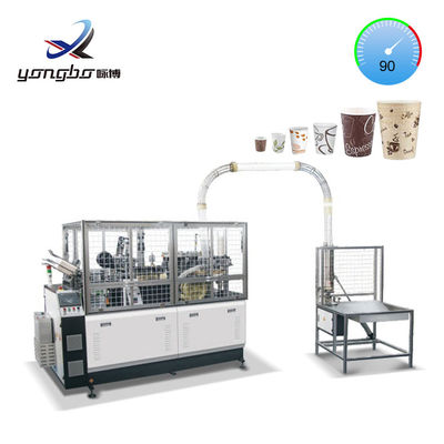 一回紙カップ製作機械,完全自動交換可能な模具 380V 50Hz電圧と単/二重PEコーティング紙